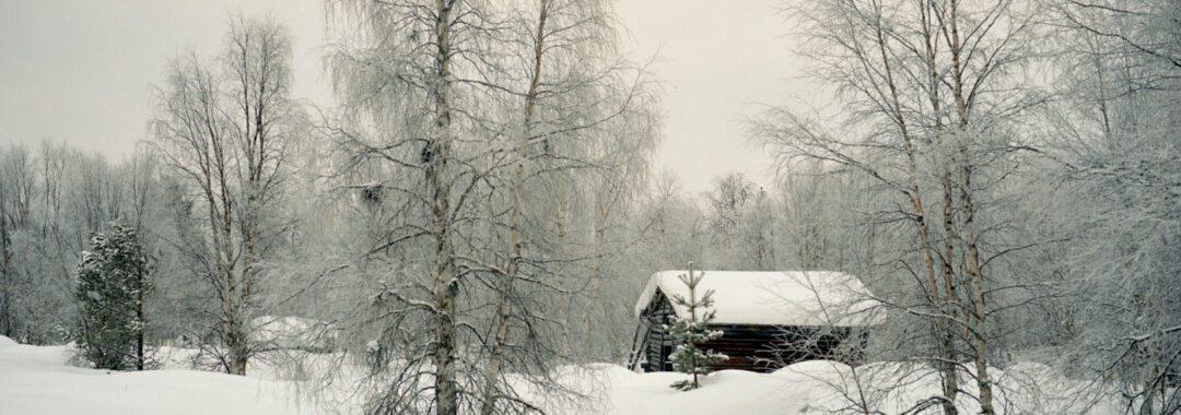 Hutje in de sneeuw 